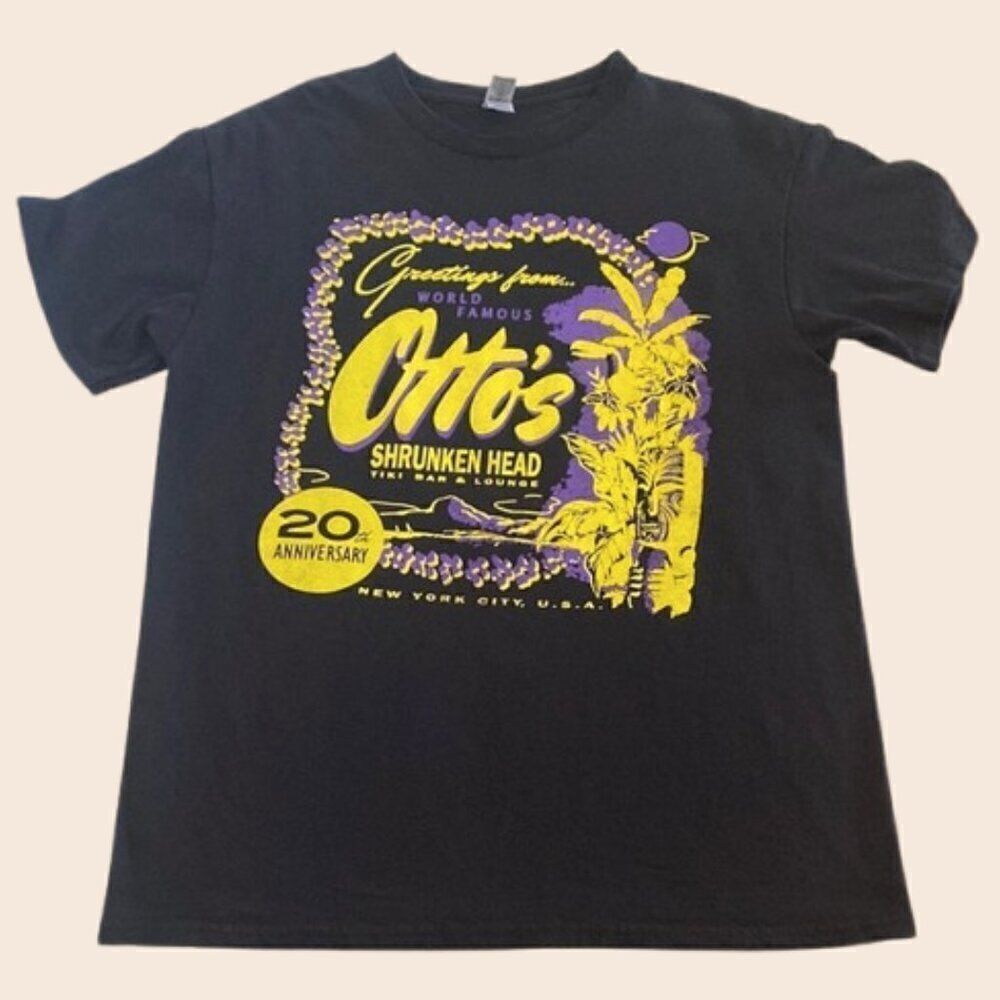 Otto's Shrunken Head Tiki Bar NY 20th Anniversary Size Medium